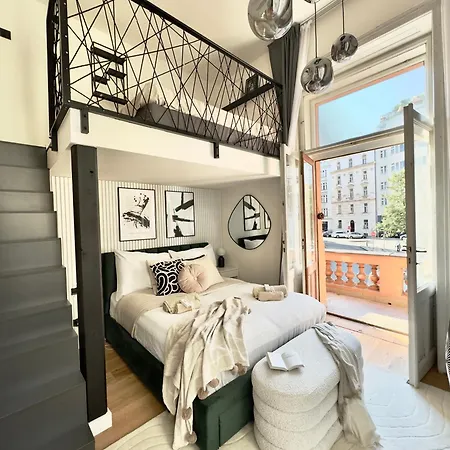Rentero Modern High Ceiling Loft With Terrace Apartment, Apartment *